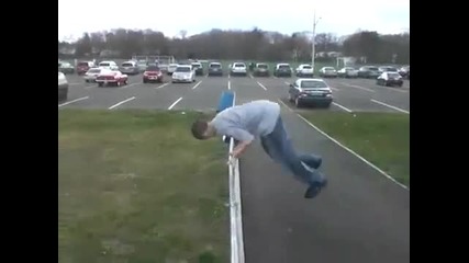 Parkour accident