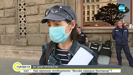 Без ескалация на напрежението в 87-ата вечер на протести