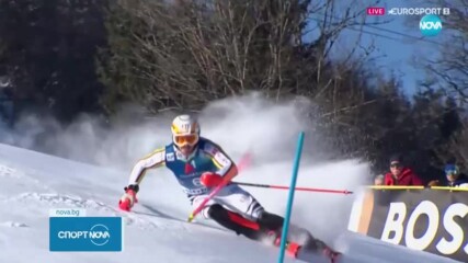 Алберт Попов отпадна в Кицбюел