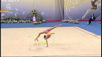 Невяна Владинова - лента - Световна купа по художествена гимнастика - София 2015