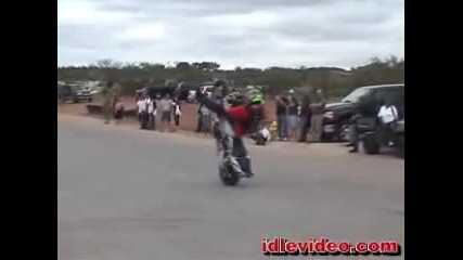Cool stunts performed on sportbike motorcycles 