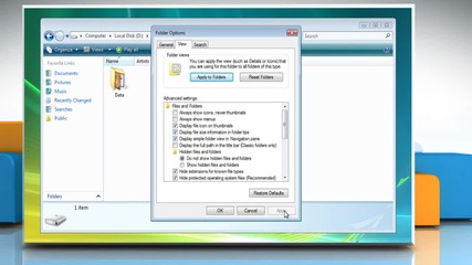 Windows® Vista: How to create hidden folder on Windows® Vista-based Pc?