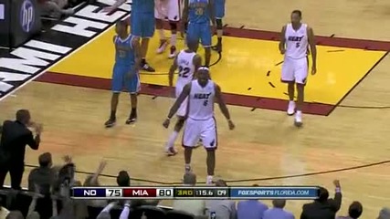 New Orleans Hornets @ Miami Heat 84 - 96 [highlights] - 13.12.2010