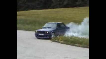 Bmw Alpina E30 B6 3.5 Burnout, Donut Drift