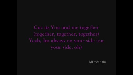 ♴you And Me Together ♴miley♴cyrus♴_lyrics_
