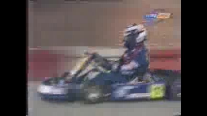 Karting race of Prost and Senna 1993 