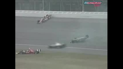 Dario Franchitti Flies At Michigan Speedway 