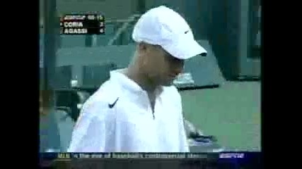 Andre Agassi vs Guillermo Coria Indian Wells 2005