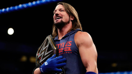 AJ Styles reacts to the WWE Title Handicap Match at Royal Rumble: SmackDown LIVE, Jan. 9, 2018
