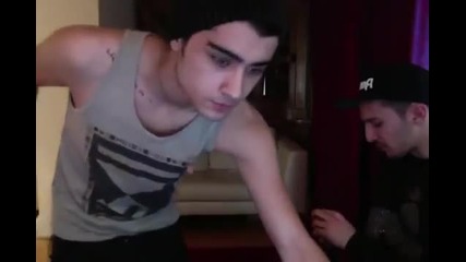 Zayn Malik dancing with Danny Riach & Ant Riach