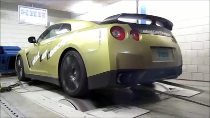 Nissan Gt-r Switzer P800 - Dyno run with backfire!