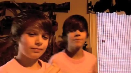 Justin Bieber and Cristian Beadles