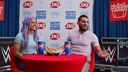 Johnny Gargano & Candice LeRae share their happy, presented by DQ