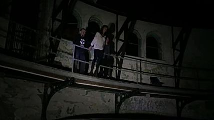 Death House / каскада по време на снимките