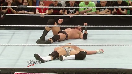 Dolph Ziggler vs. Bad News Barrett - Intercontinental Championship Match Raw June 23 2014