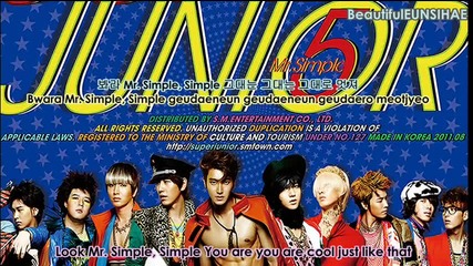 Super Junior - Mr. Simple (eng Sub + Lyrics)
