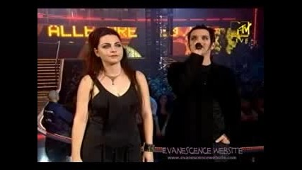 Brian Molko And Amy Lee Award (mtv Live)