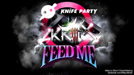 Feed Me vs. Knife Party vs. Skrillex - My Pink Reptile Party (maluu's Slice'n'diced Mashup)