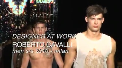 fashiontv Ftv.com - Milan Men Fw S S10 - Roberto Cavalli - Designer At Work 