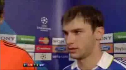 Liverpool Vs Chelsea 1 - 3 - Petr Cech & Branislav Ivanovic - 08.04.2009 - Champions League Q - F 