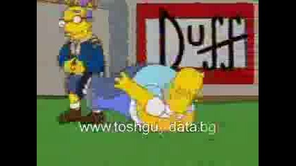 The Simpsons - Group Fight