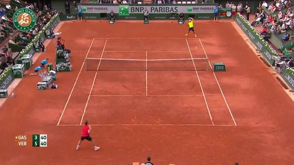 F Verdasco vs R Gasquet - Roland Garros [2014]