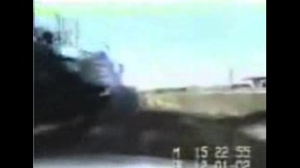 Pull over truck crash