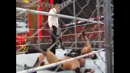Randy Orton vs Seth Rollins ( Steel Cage Match - Rko е забранено ) - Extreme Rules 2015