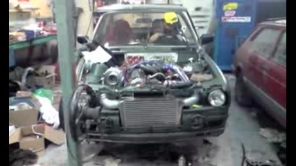 Bmw e30 turbo - startup 2008 new engine
