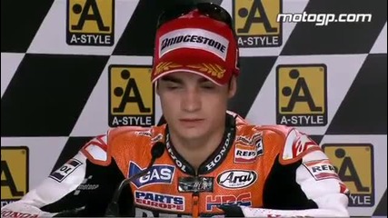 Dani Pedrosa interview after the Aragon Gp 