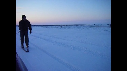 дрпане на ски с джип