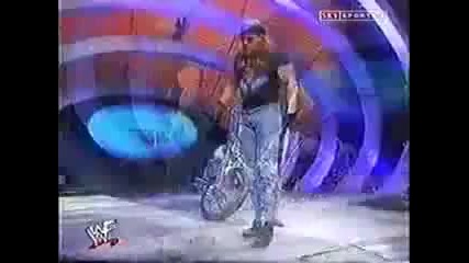 Triple h destroys Undertaker's motorbike