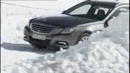 Mercedes - benz E class 4matic на сняг