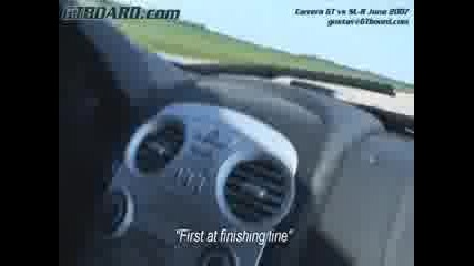 Mclaren Mb Sl - R vs Carrera Gt 50 - 300 kmh (30 - 190 mph) тест