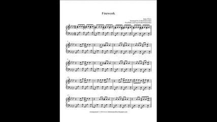 Katy Perry - Firework ( Piano Sheet Music) 