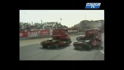 Accident European Truck Racing Jarama 2008 