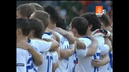Euro 2008 - Холандия - Русия 1:3 Националните химни *HQ*