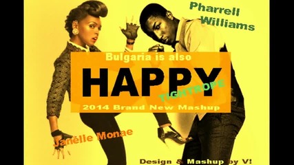 Pharrel Williams vs Janelle Monae - Happy Tightrope (badvlado Mashup)