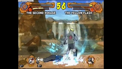 Naruto Ultimate Ninja 4 Yellow Flash vs 2th Hokage 