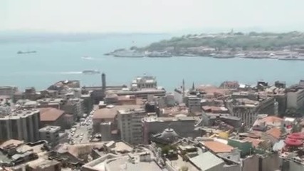 Изглед от Кулата Галата към Златния Рог и Истанбул