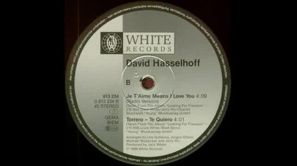 David Hasselhoff-je T`aime Means I Love You (long Version) (1989)
