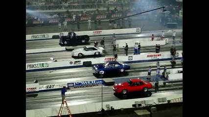 Drag racing for Pinks All Out at Zmax Dragway Vii 