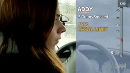 Надрусани с марихуана тестват своите шофьорски умения