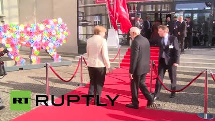 Germany: Merkel greets Indian PM Modi for Hannover Messe inauguration