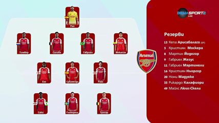 Тотнъм - Арсенал /състави/