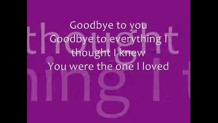 Goodbye To You With Lyrics - Michelle Bran