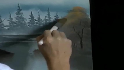 S11 Радостта на живописта с Bob Ross E07 - пътека край езеро ღобучение в рисуване, живописღ