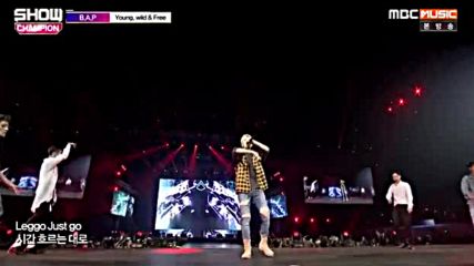 217.0914-10 B.a.p - Young, wild i Free, [mbc Music] Show Champion in Manila E201 (140916)