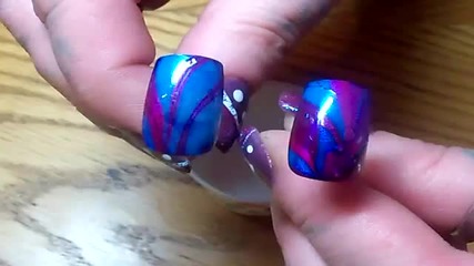 Nail Art / Water Marbling Technique /2