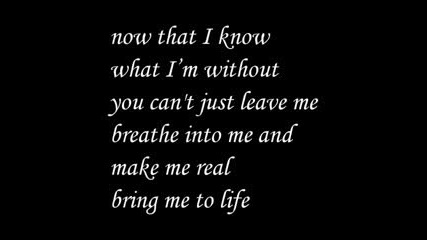 Превод!!! [rt] Evanescence - Bring Me To Life (текст)